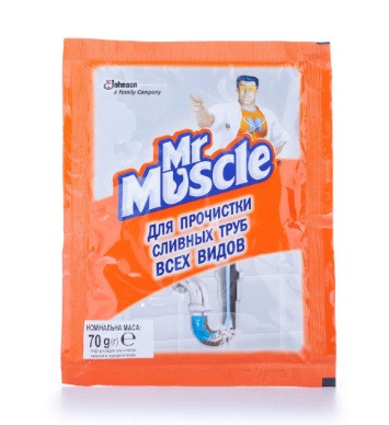 Засіб д/очистки труб "Містер Мускул" 70г (порошок)(24)