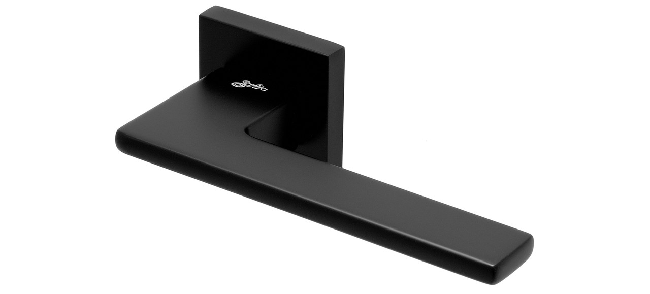 Дверні ручки SAFITA / STEP HT / MB Матовий Чорний