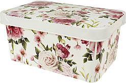 Коробка-бокс "Qutu Style Box" Rose Pink з кришкою 5л №93034