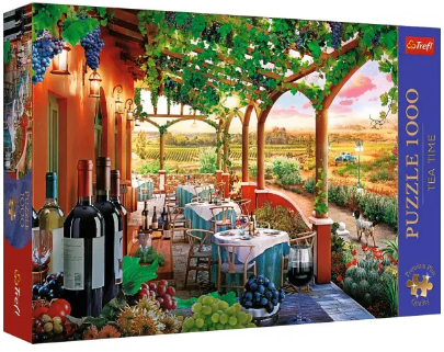 Пазлі Trefl 1000ел. Час чаювання. Італійський виноградник №10807(6), фото 1