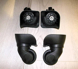 Комплект коліс для валізи поворотні 75*75 H96мм