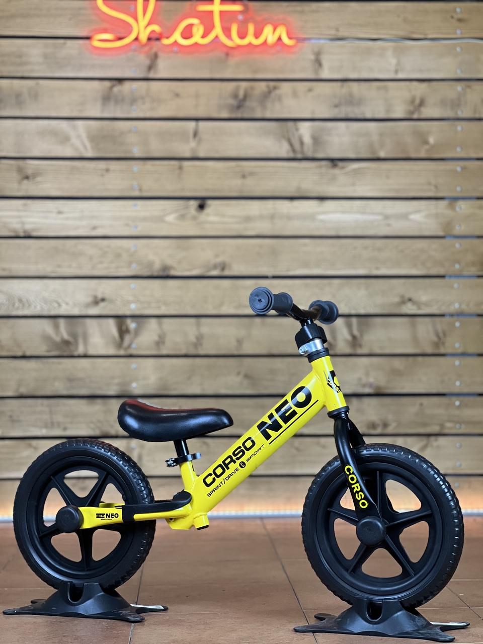 Біговел велобіг 12" Corso NEO EN-40701 EVA піна жовтий