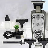 Практичний ергономічний тример ROZIA для сухої та вологої стрижки, тример з 6 насадками та вологозахистом, фото 4