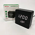 Настільний годинник з цифрами, Стильний електронний годинник з підсвічуванням LED HN-64, фото 10