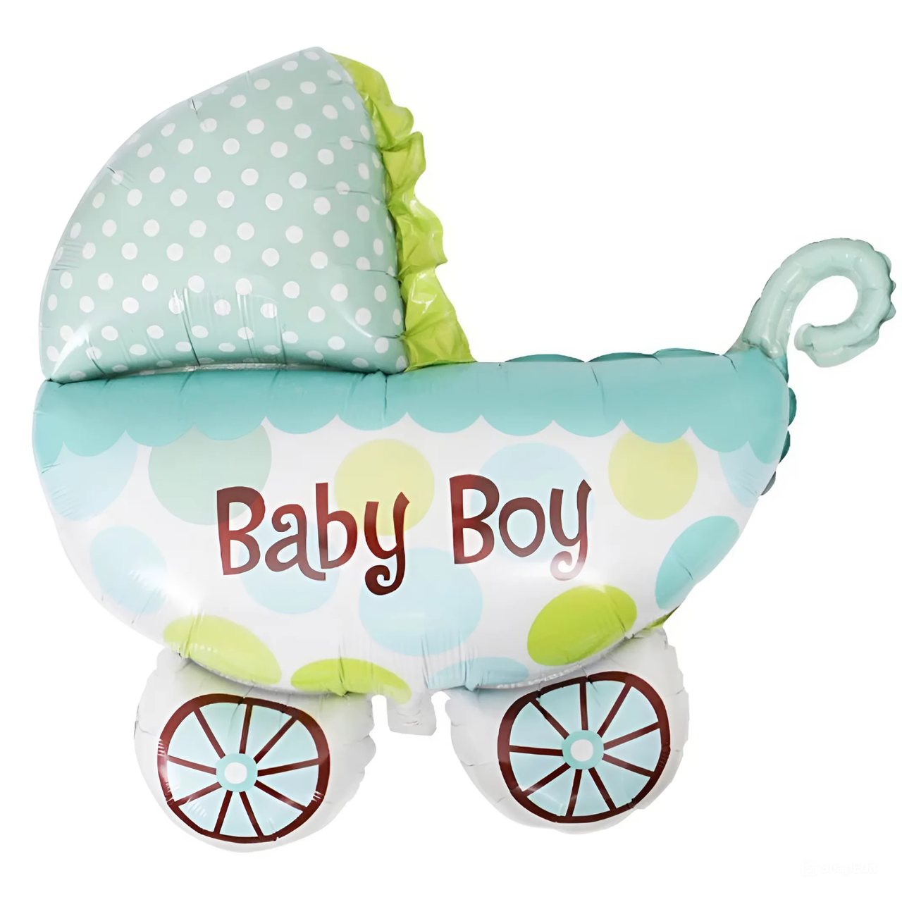 Фольгована кулька фігура коляска BABY BOY 104х71см (40")