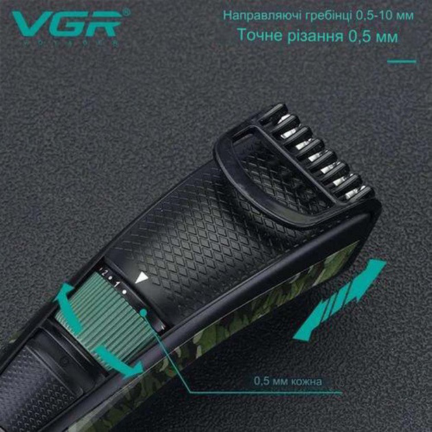 Професійна машинка для стрижки голови, Машинка для стрижки волосся бездротова підстригання SY-62, фото 1