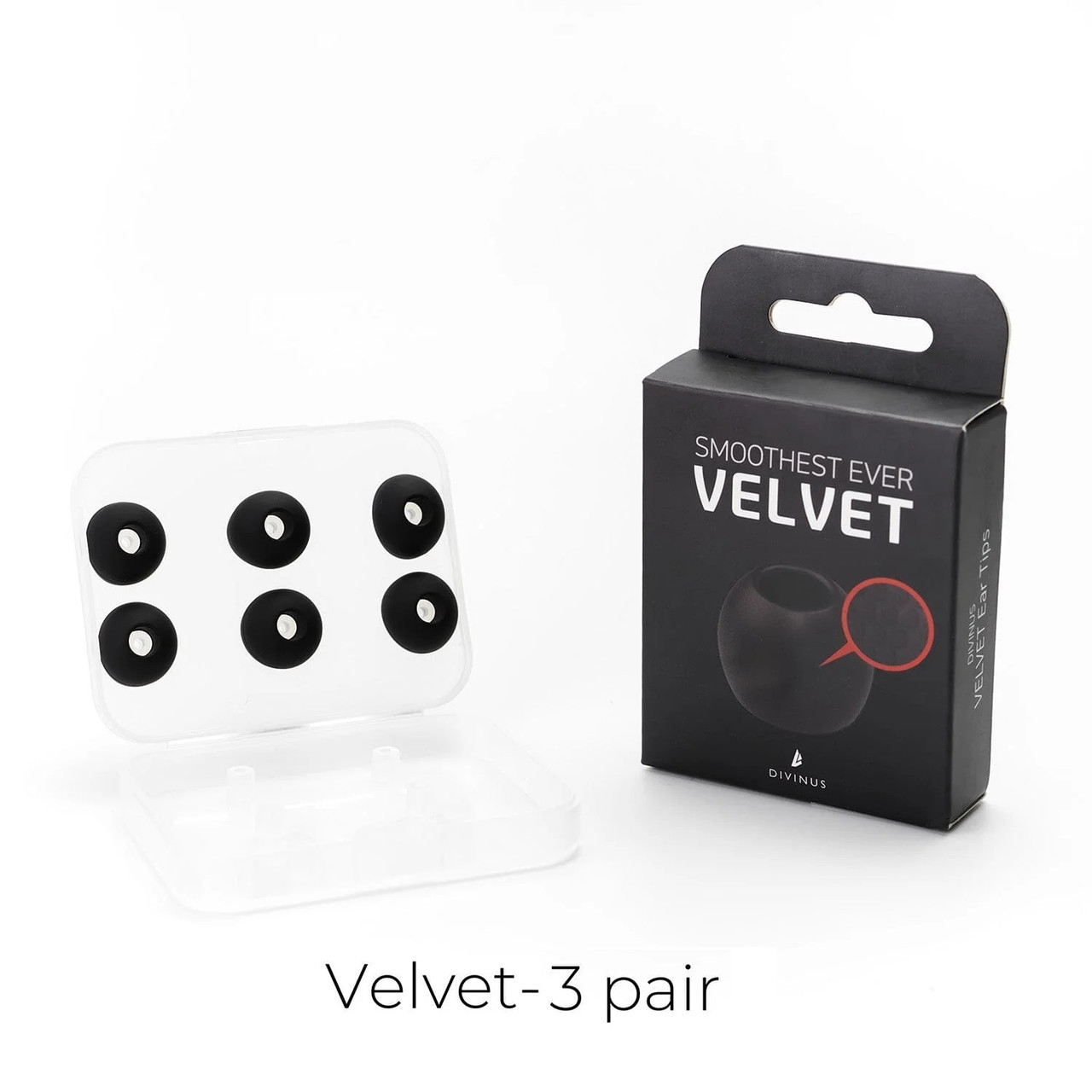 ⇒ Divinus Velvet ("S/M/L") - змінні амбушюри, беруші, насадки для IEM's / TWS навушників
