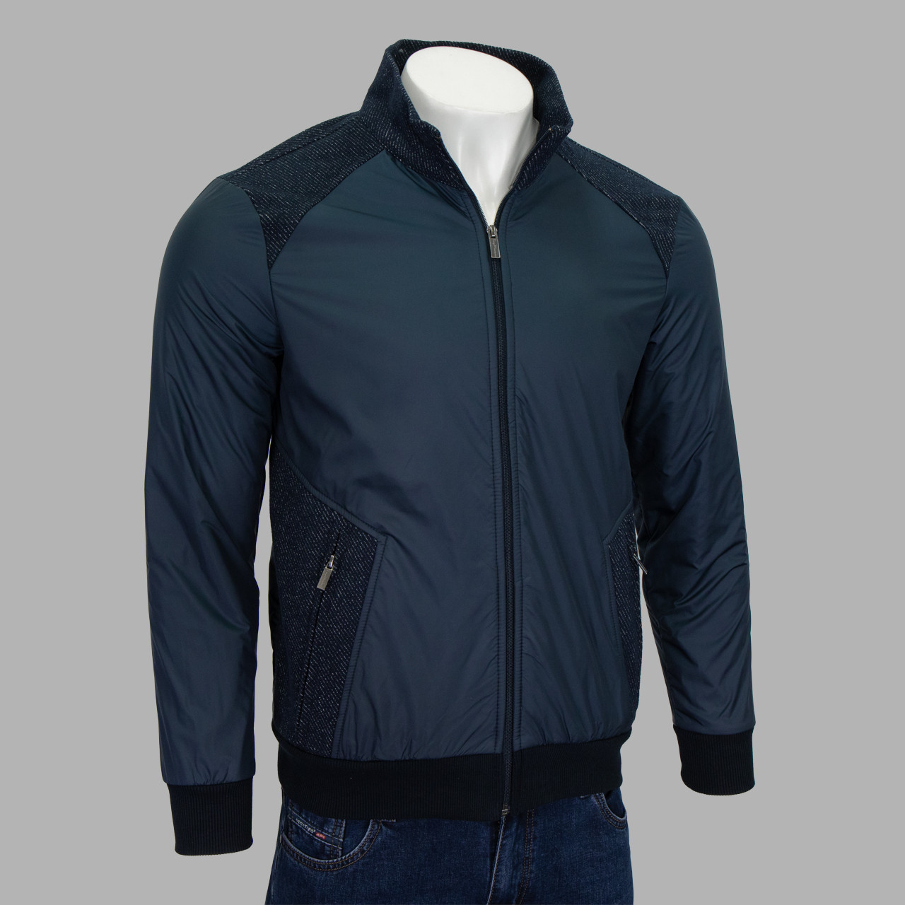 Куртка чоловіча Tony Montana 8078 LACIVERT 50% поліестер 15% віскоза 15% бавовна 15 поліамід 5% еластан M(Р), фото 1