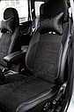Чохли на сидіння Рено Мастер 1+2 (Renault Master 1+2) MAX-K комбіновані аригона алькантара, фото 3