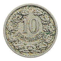 Люксембург 10 сантимів, 1901