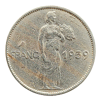 Люксембург 1 франк, 1939