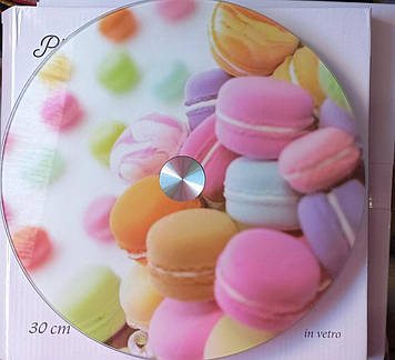 Підставка для торта обертова 30 см GA Dynasty DN-18023 макаруни