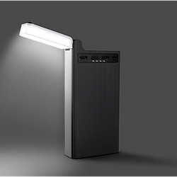 Зовнішній акумулятор Power bank HOCO J62 з вбудованою лампою 30000mAh Чорний
