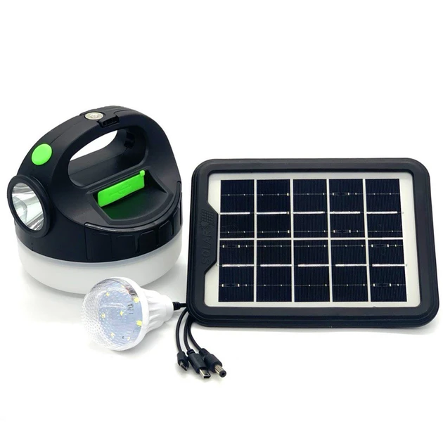 💚Туристичний ліхтар-лампа, Повербанк 2400 mAh, Сонячна панель GD P20, фото 1