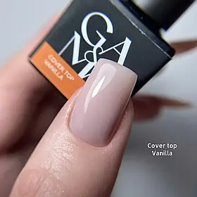 Камуфлюючий топ для нігтів Ga&Ma Cover top Vanilla, 10 мл