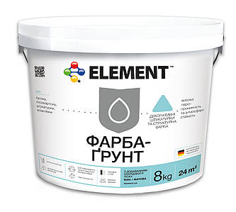 Фарба-грунт ELEMENT з кварцевим піском матова 8 кг