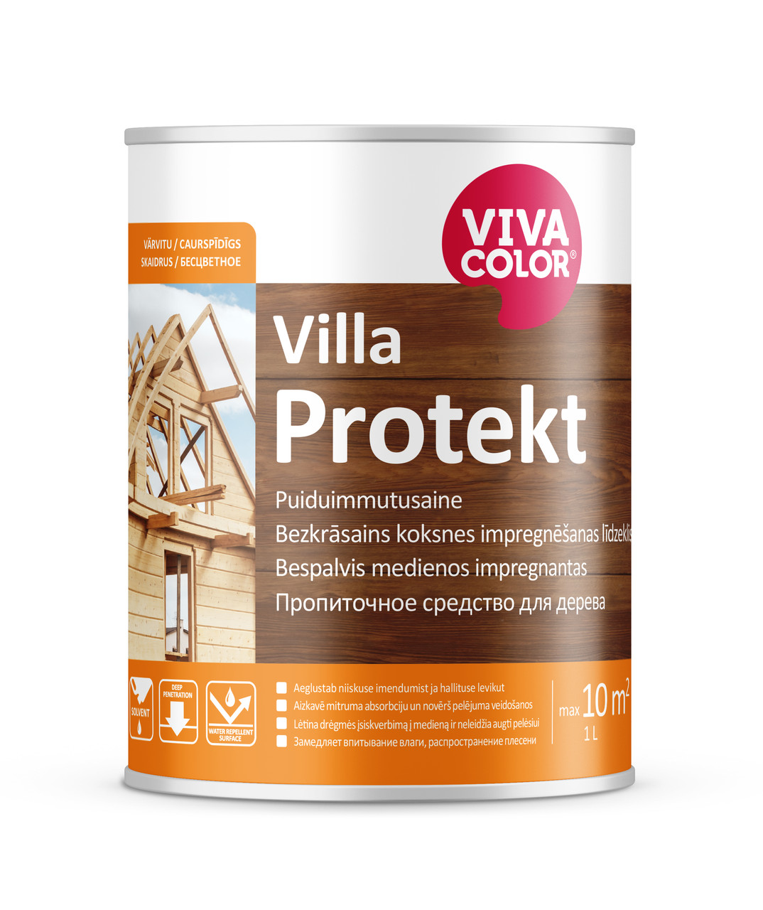 Ґрунт антисептик для дерева Villa Protekt 1 л