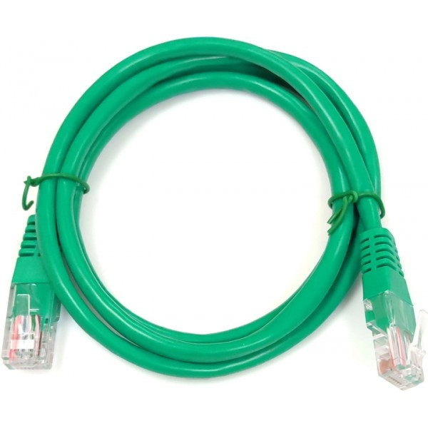 Патч-корд KINGDA U/UTP Cat.5e 15м Green (PAUT31500-CU-GN)