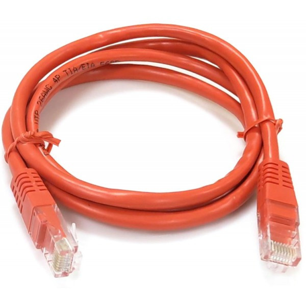 Патч-корд KINGDA U/UTP Cat.5e 0.5м Червоний (PAUT3050-CU-RD)