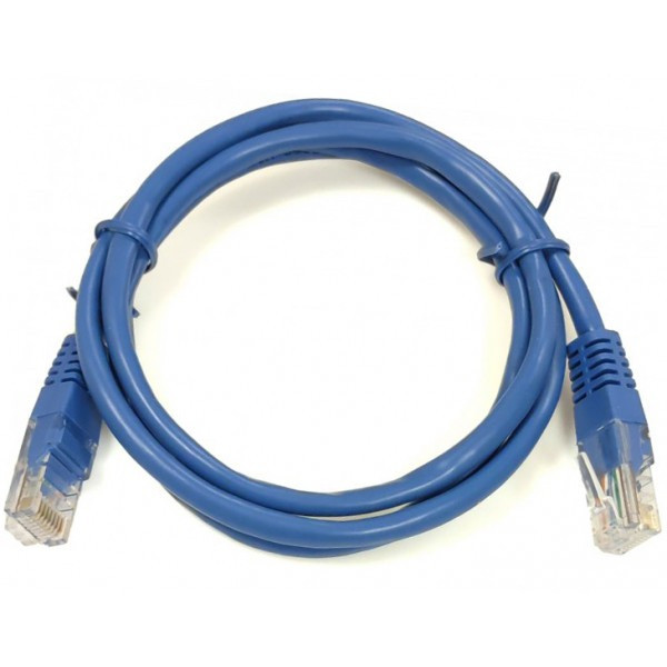 Патч-корд KINGDA U/UTP Cat.5e 10м Синій (PAUT31000-CU-BL)
