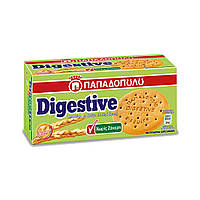 Печиво Digestive з цільнозерновим борошном без цукру PAPADOPULOS 250 г
