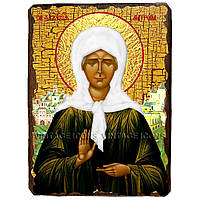 Икона Матрона Святая Блаженная ,икона на дереве 130х170 мм