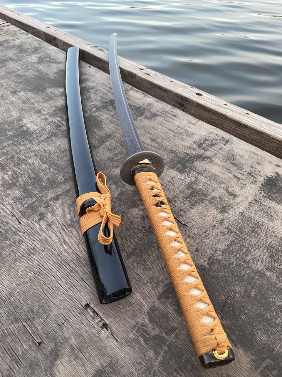 Катана сувенірна в подарунковій коробці "Чорний дракон ", фото 1