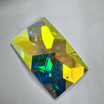 Стрази Lux Crystal AB 25x40mm*1шт