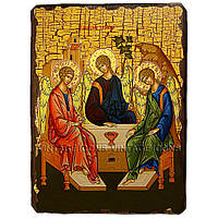 Икона Ветхозаветная Святая Троица ,икона на дереве 130х170 мм
