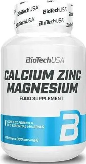 Кальцій Магній Цинк BioTech Calcium Zinc Magnezium 100 табл