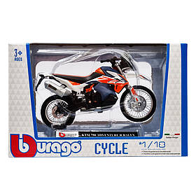 Дитяча модель Мотоцикла "KTM 790 ADVENTURE R RALLY" Bburago 18-51030-2 масштаб 1:18, Toyman