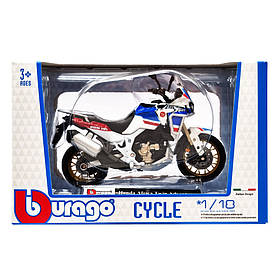 Дитяча модель Мотоцикла "Honda Africa Twin Adventure" Bburago 18-51030-3 масштаб 1:18, Toyman
