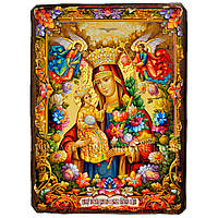 Неувядаемый Цвет Икона Пресвятой Богородицы ,икона на дереве 130х170 мм