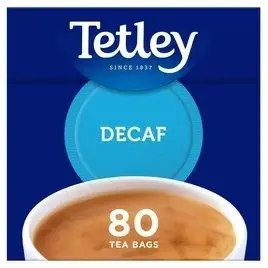 Чай чорний розчинний без кофеїну 80 пакетиків Tetley Decaf ____UK
