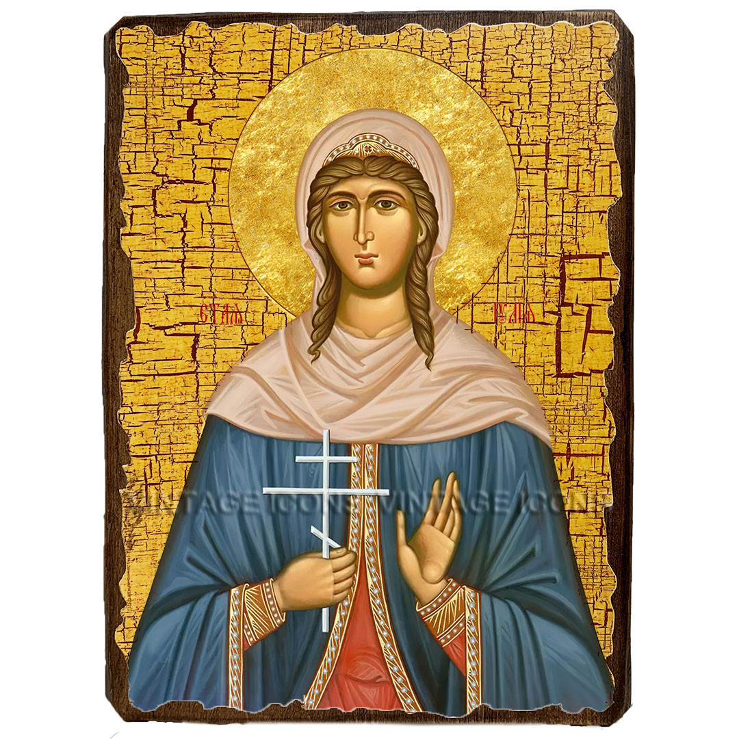 Ікона Іулія (Юлія) Анкирська (Корінфська) Мучениця ,ікона на дереві 130х170 мм, фото 1
