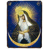 Остробрамская Икона Пресвятой Богородицы ,икона на дереве 130х170 мм