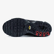 Чоловічі кросівки Nike Air Max Plus Tn Black Blue Найк Аїр ТН чорні із синім air-підошва, фото 3