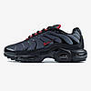 Чоловічі кросівки Nike Air Max Plus Tn Black Blue Найк Аїр ТН чорні із синім air-підошва, фото 7
