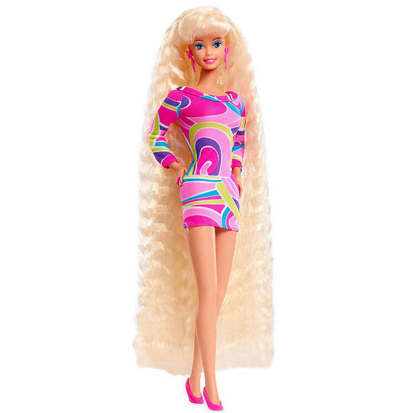 Long hair barbie sale