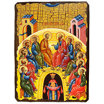 Ікона Зішестя Святого Духа на апостолів ,ікона на дереві 130х170 мм