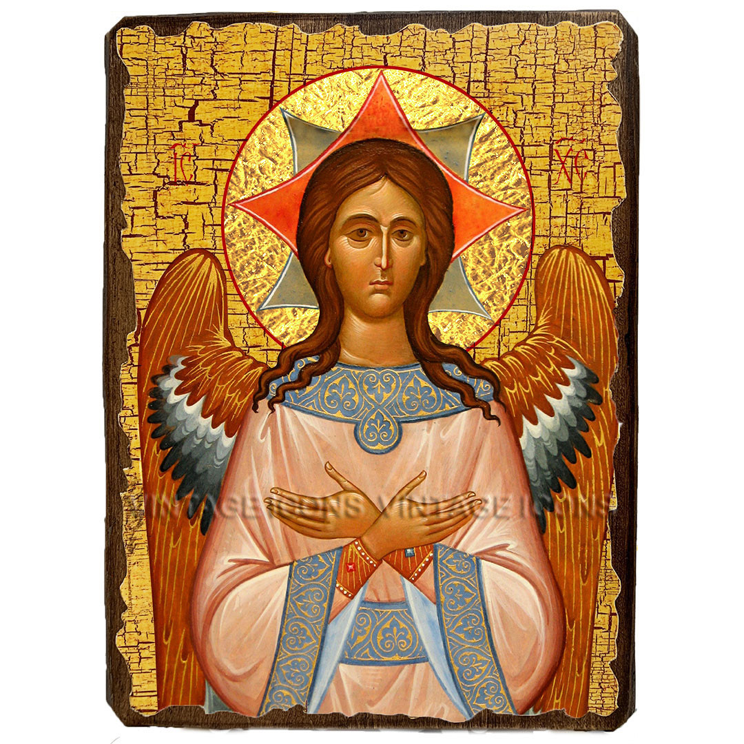 Ікона Спас Благе Мовчання (Ангел Великої Ради) ,ікона на дереві 130х170 мм