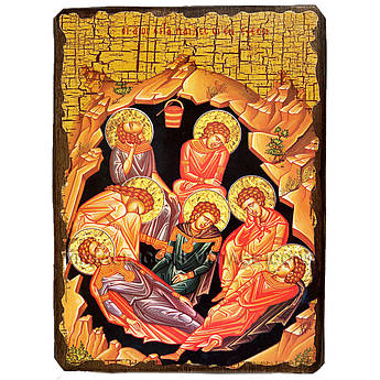 Ікона Сім отроків Эфесских ,ікона на дереві 130х170 мм