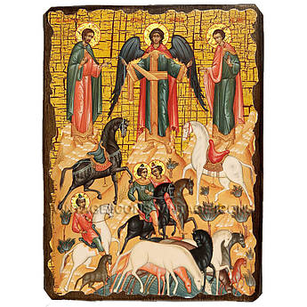 Ікона Чудо про Флора та Лавра ,ікона на дереві 130х170 мм