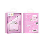 Навушники HOCO DES35 Dawn handbag BT headset Pink, фото 5