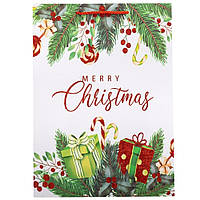 Новорічний подарунковий пакет "Зимова казка-3" (30х41,5х12 см), паковання 12 шт.