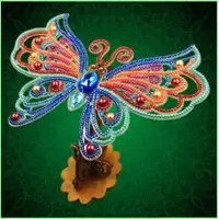 Набір для вишивки бісером "3D метелики, ажурні"