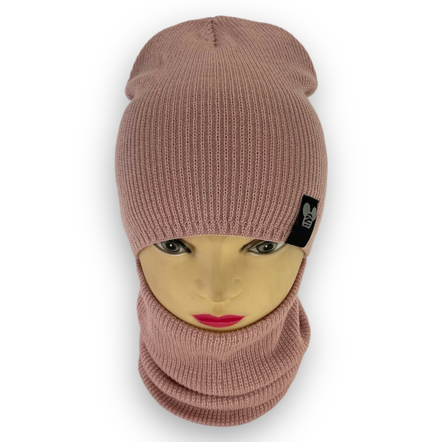 Детский комплект - шапка и шарф для девочки Детский комплект - шапка и шарф для девочки