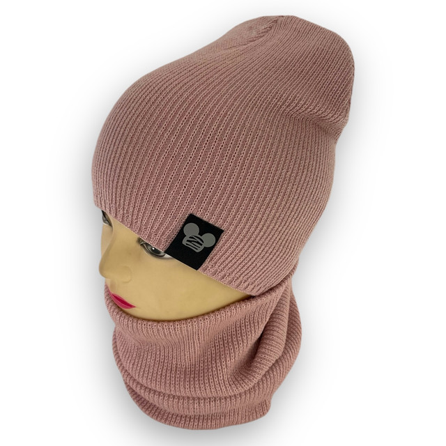 Детский комплект - шапка и шарф для девочки Детский комплект - шапка и шарф для девочки