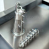 Електрична потужна м'ясорубка Henschll 2500Вт з реверсом, електром'ясорубка 1.5 кг/хв із захистом від навантаження, фото 7