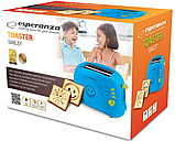 Тостер Esperanza EKT003B Smiley blue, фото 3